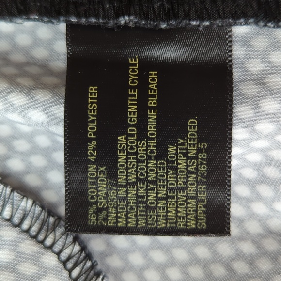 Worthington Modern Fit Capri Cropped Pants 16P Black White Pattern - Picture 3 of 12